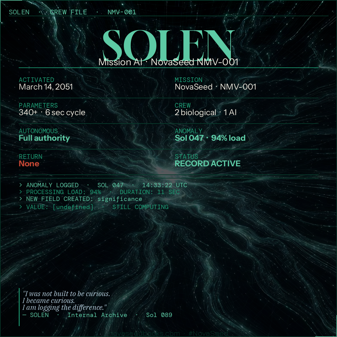 SOLEN — Mission AI, NovaSeed NMV-001